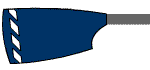 Blade of Bradford Amateur Rowing Club: Dark Blue with White Diagonal Stripes