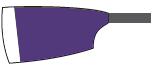 Blade of Sydenham & Dulwich Girls Rowing Club: Purple and white tips