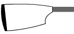 Blade of St Paul's Girls' School Boat Club: Black Back, White Face with Black Spear