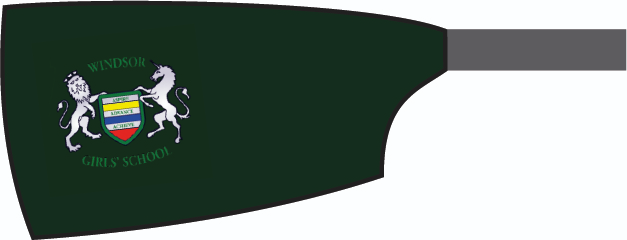 Blade of Windsor Girls' School Boat Club: Green with Crest Transfer