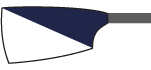 Blade of Ibstock Place School Boat Club: White and Navy Blue
