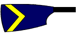 Blade of Emanuel School Boat Club: Dark Blue with a Gold Chevron