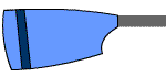 Blade of St Neots Rowing Club: Light Blue with Dark Blue Bar