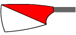 Blade of Radley College Boat Club: Red & White Diagonally