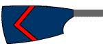 Blade of Sir William Borlase's Gram Sch Boat Club: Dark Blue with Red Chevron
