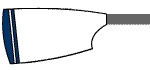 Blade of King's Rochester Boat Club: Black, Blue & White
