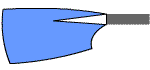 Blade of Canford School Boat Club: Garter Blue with White Spear