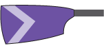 Blade of Wycliffe College Boat Club: Purple with Grey Chevron