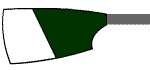 Blade of Cambois Rowing Club: Green with White Triangle