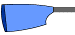 Blade of Sunderland, City of, Rowing Club: Light Blue with Dark Blue Tip