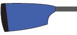 Blade of Dulwich College Boat Club: Dulwich Blue with Black Tip