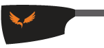 Blade of American School In London Boat Club: Black with orange eagle logo